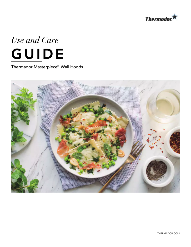Page 1 of the manual User Manual Thermador HMWB481WS