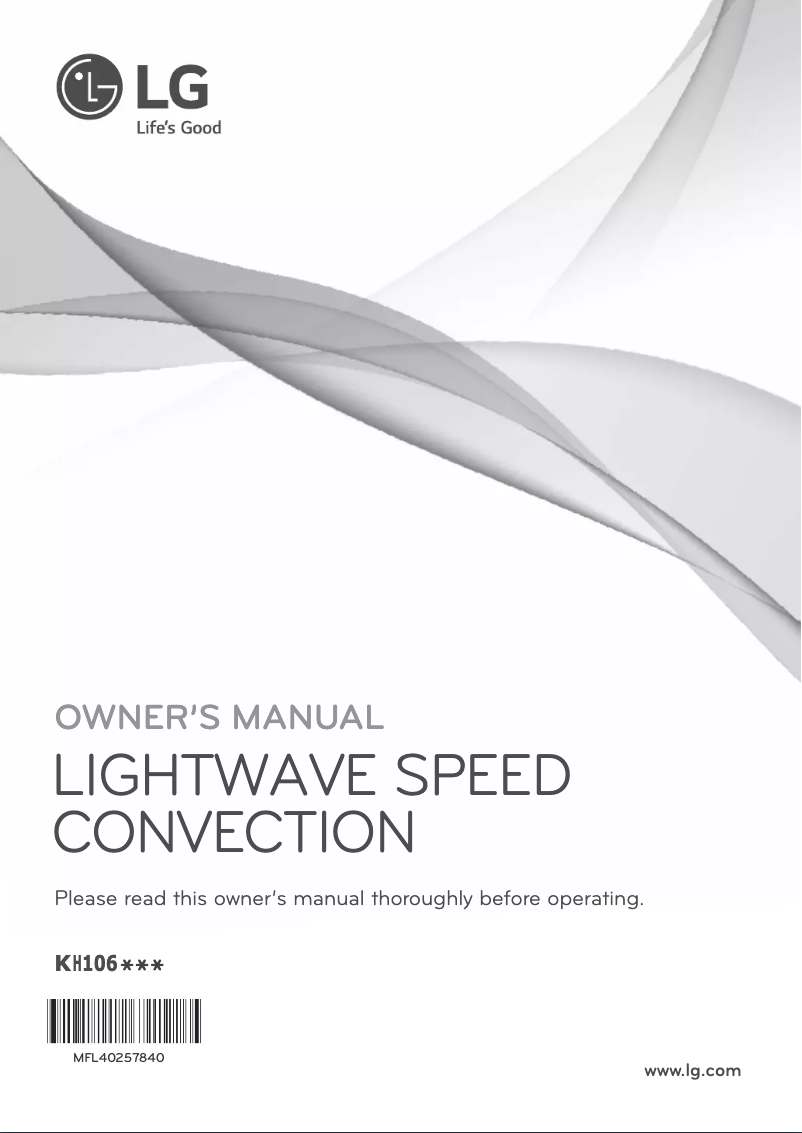 Page 1 of the manual User Manual LG MJ3284UAB