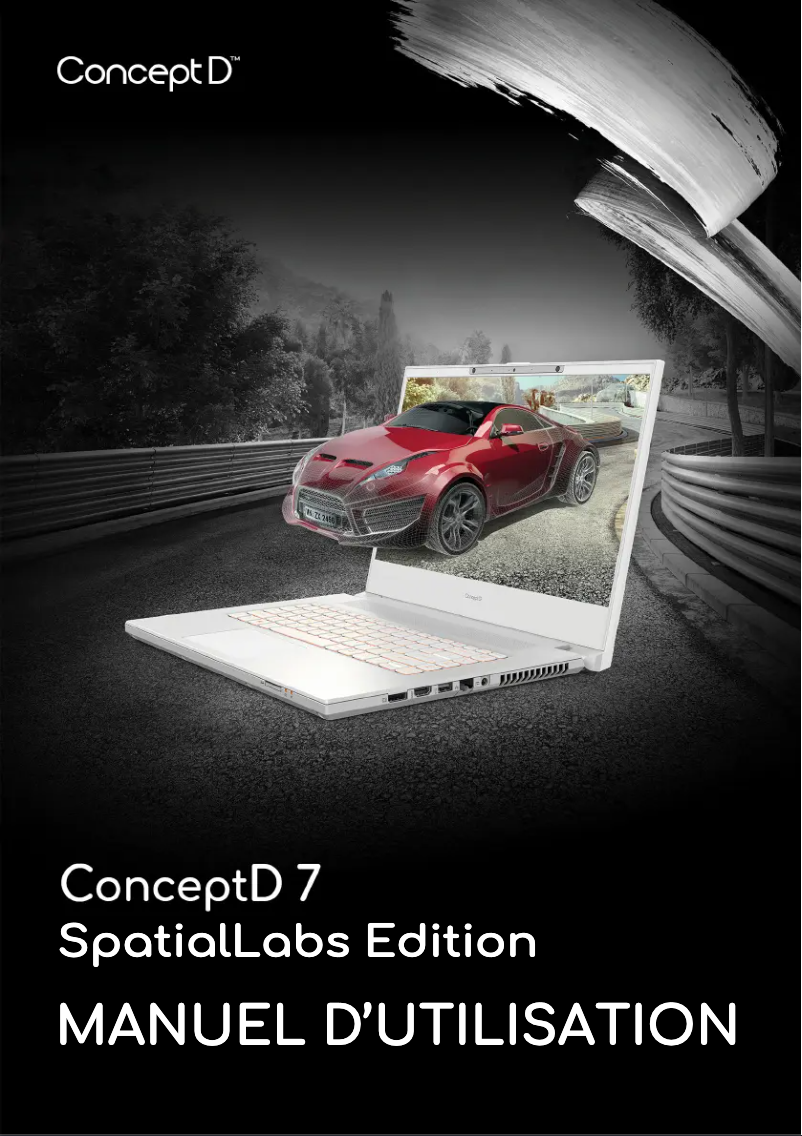 First page image of the manual for ConceptD 7
