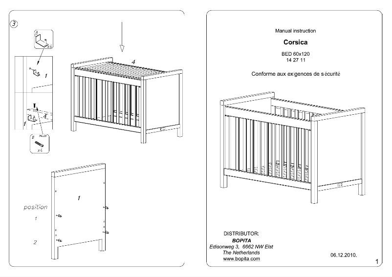 Page 1 of the manual User Manual Bopita Corsica