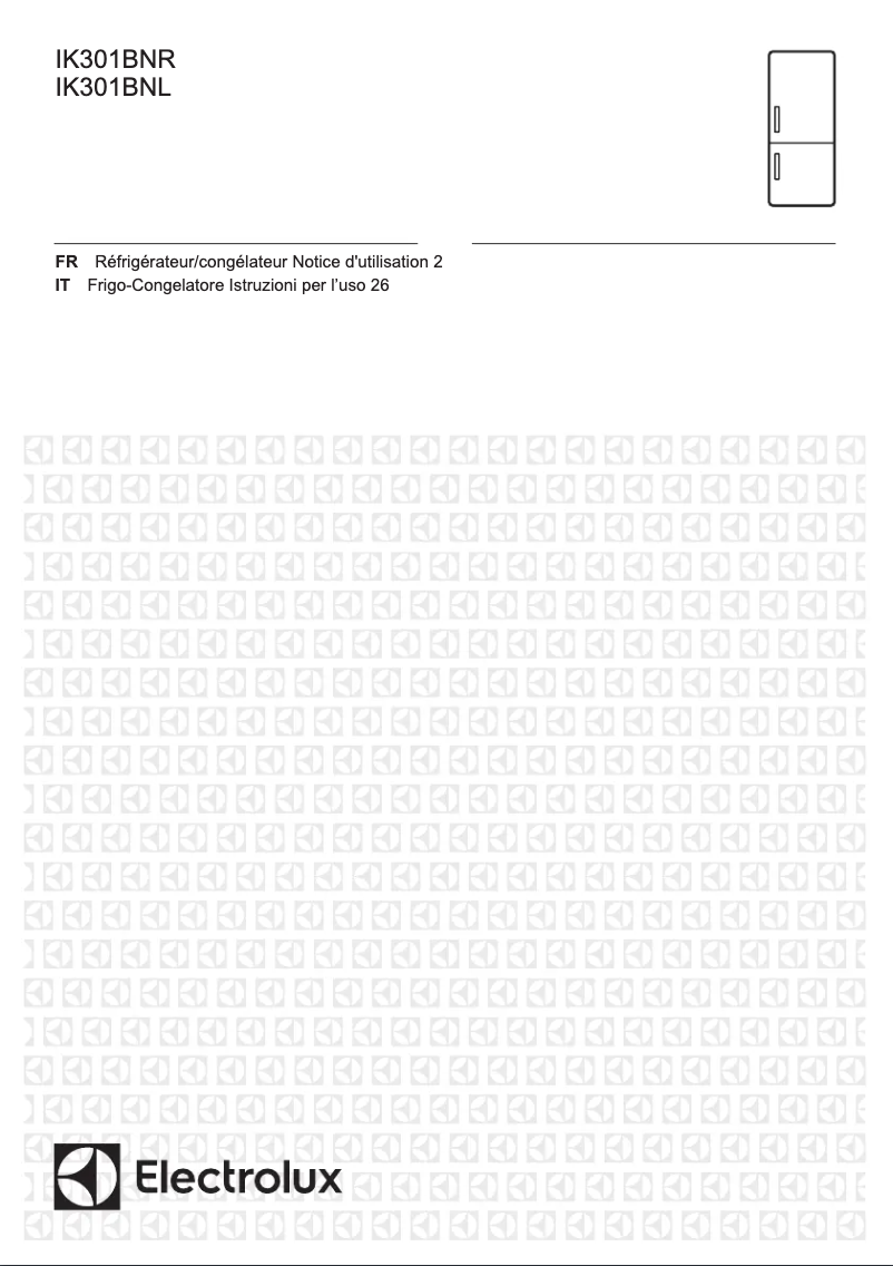Page 1 of the manual User Manual Electrolux IK301BNL