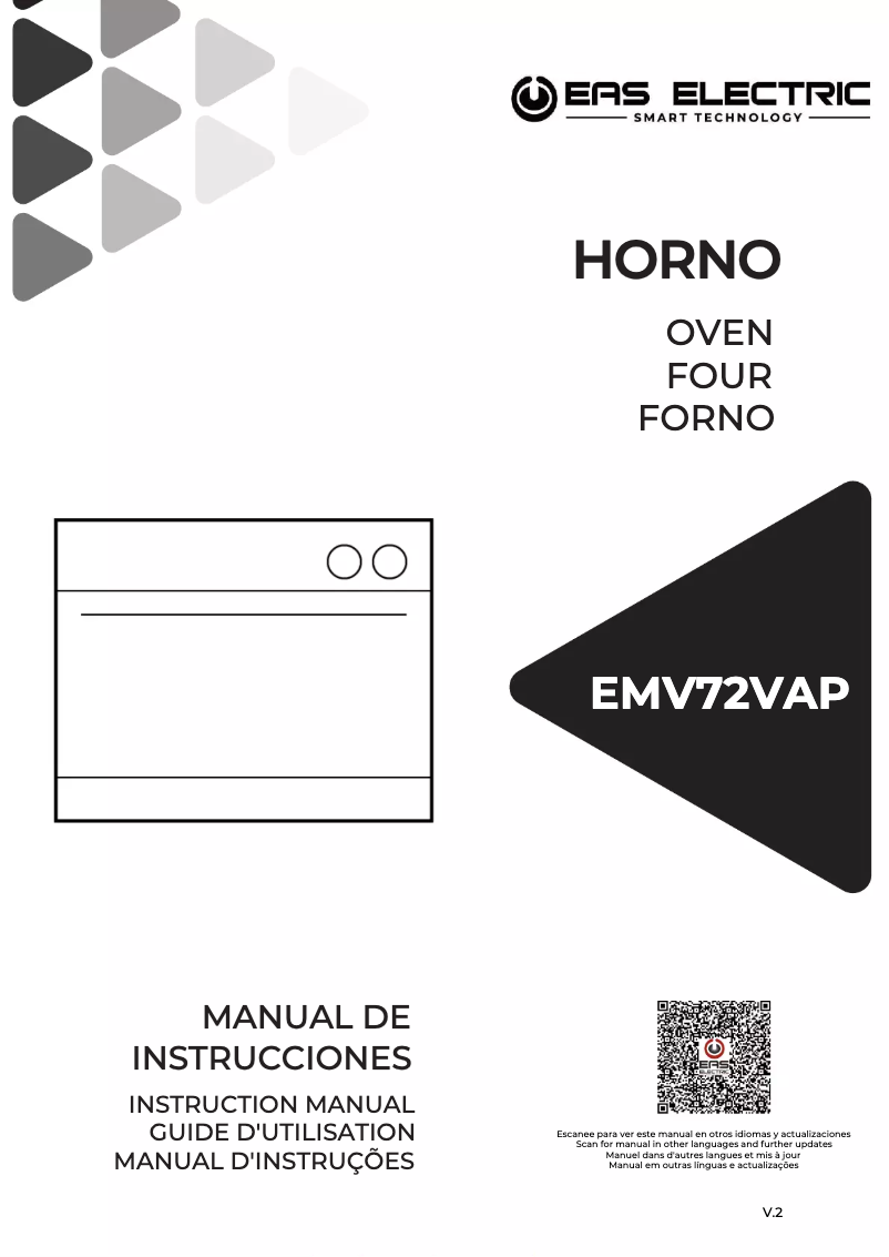 Page 1 of the manual User Manual EAS Electric EMV72VAP