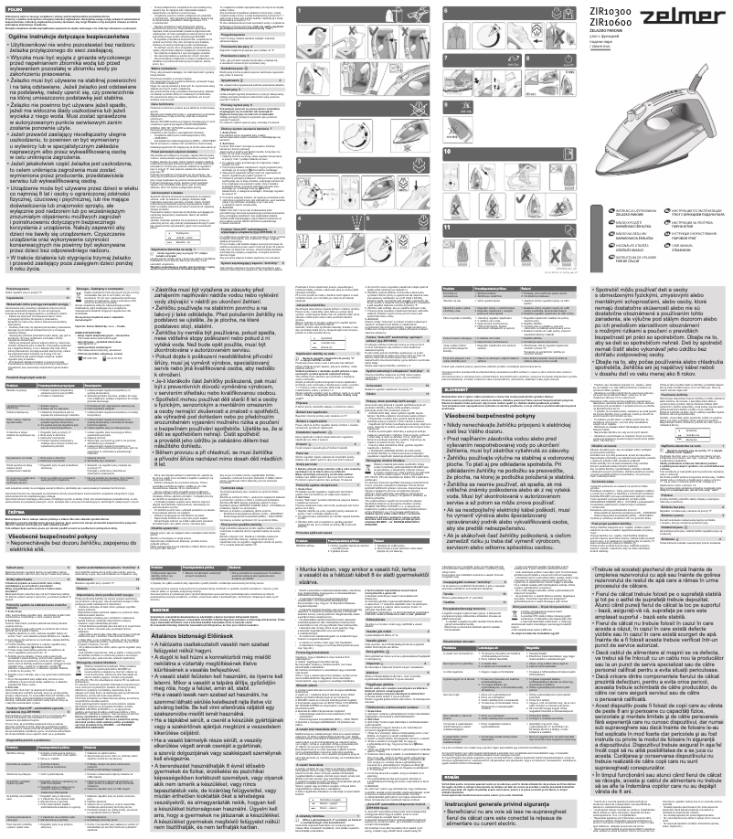 Page 1 of the manual User Manual Zelmer Exelentis ZIR10300