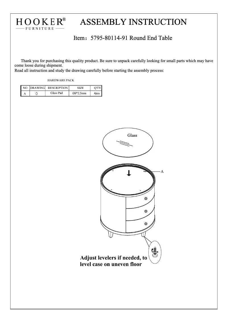 First page image of the manual for 5795-80114-91