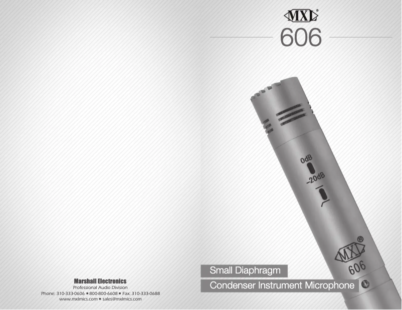 First page image of the manual for 606