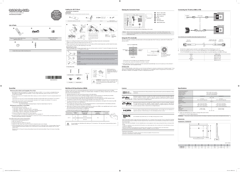 Page 1 of the manual User Manual Samsung HG48NC678DF