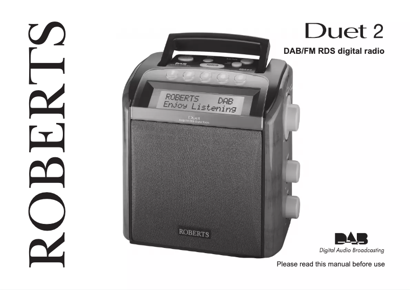 Page 1 of the manual User Manual Roberts Duet 2