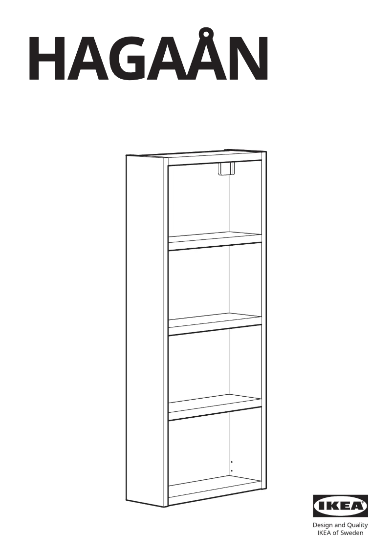 Page 1 of the manual User Manual Ikea HAGAÅN 105.355.39