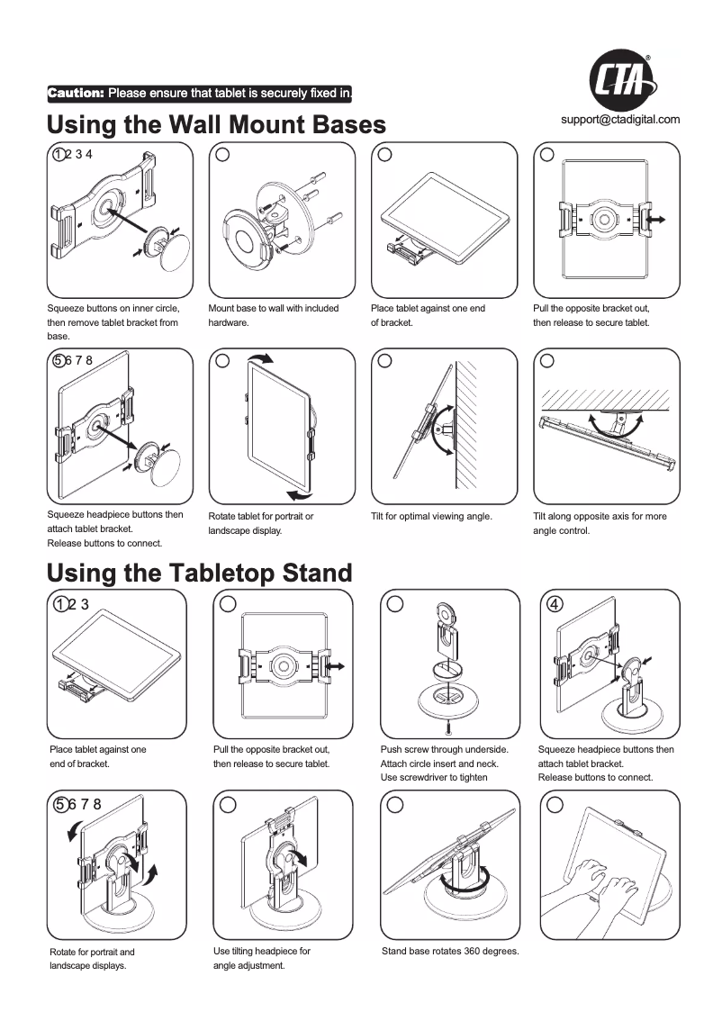 Page 1 of the manual User Manual CTA Digital PAD-QCWDM