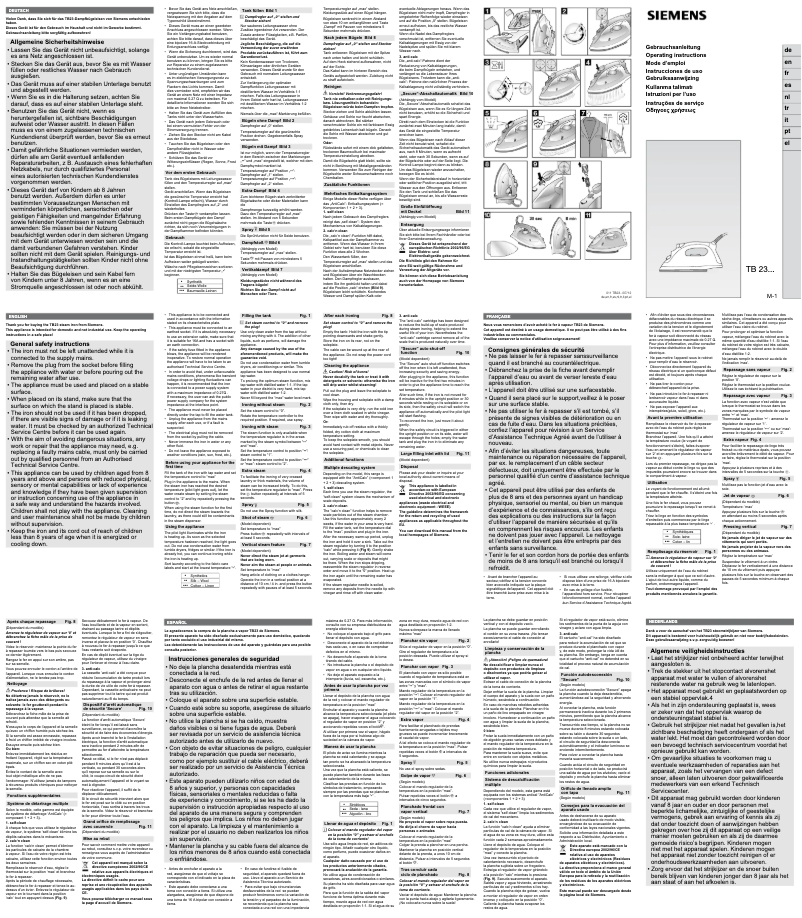 Page 1 of the manual User Manual Siemens Slider S3 Secure Power TB23330N