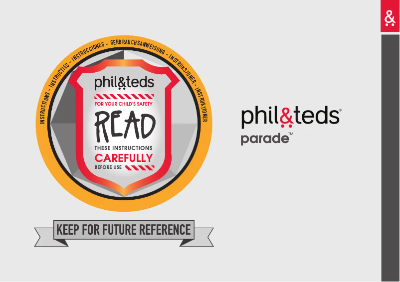 Page 1 of the manual User Manual Phil & Teds parade