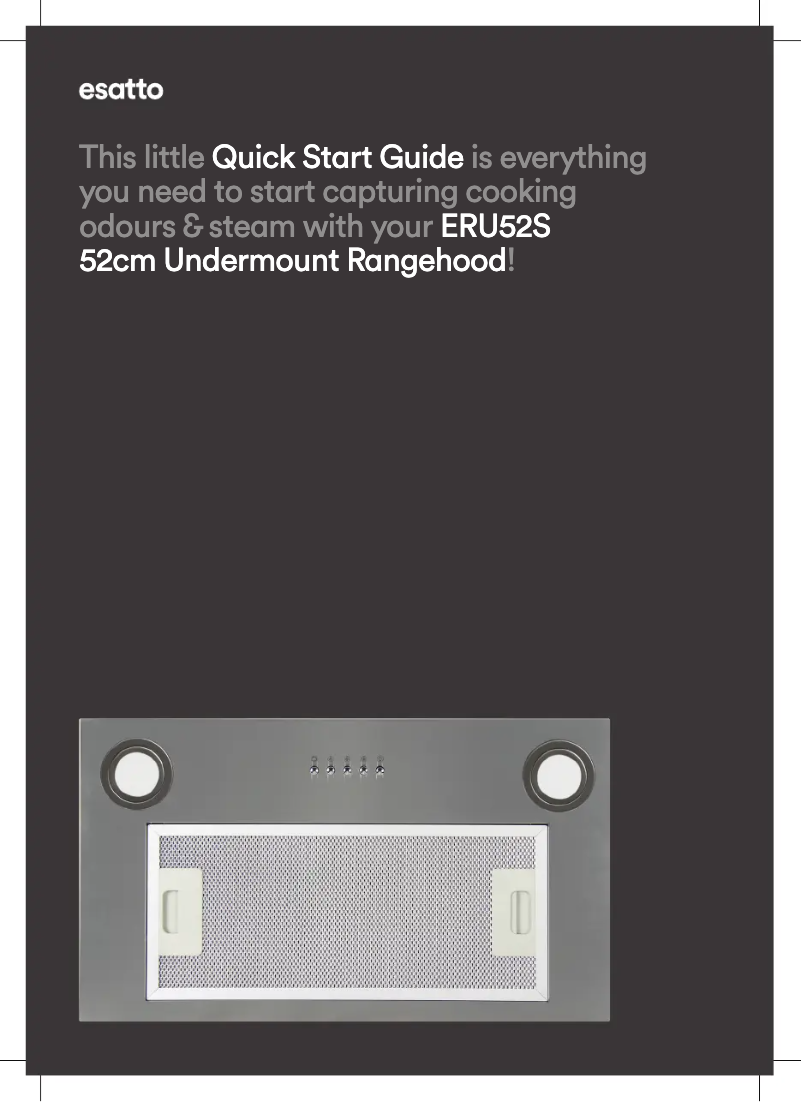 First page image of the manual for ERU52S