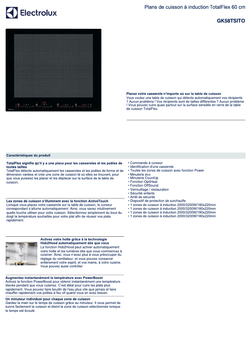 First page image of the manual for GK58TSITO