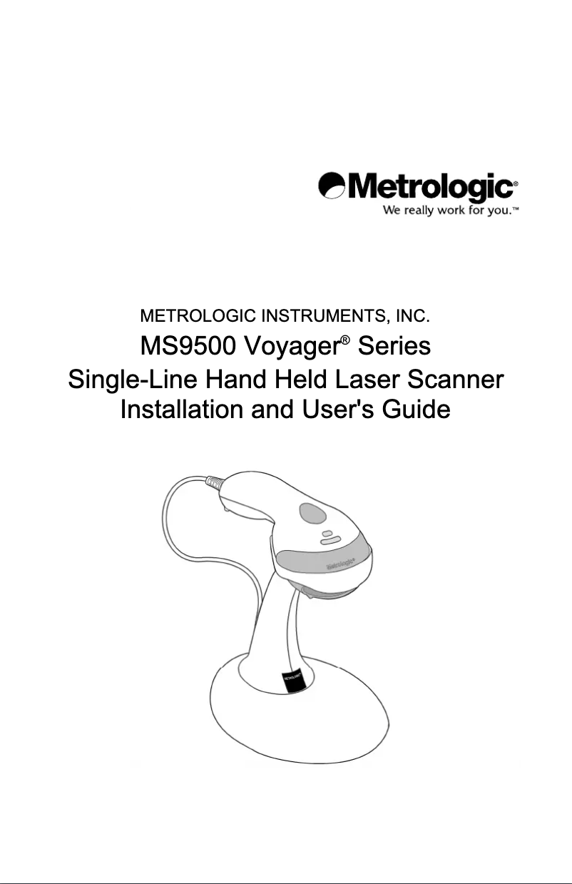 Page 1 of the manual User Manual Honeywell MS9590 VoyagerGS