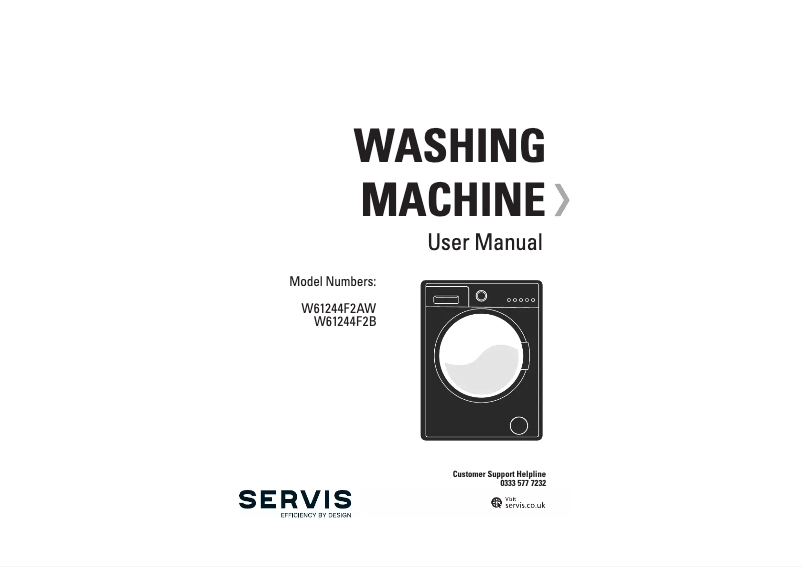 Page 1 of the manual User Manual Servis W61244F2AW