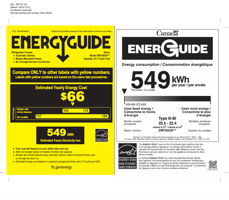 First page image of the manual for DRF365300AP