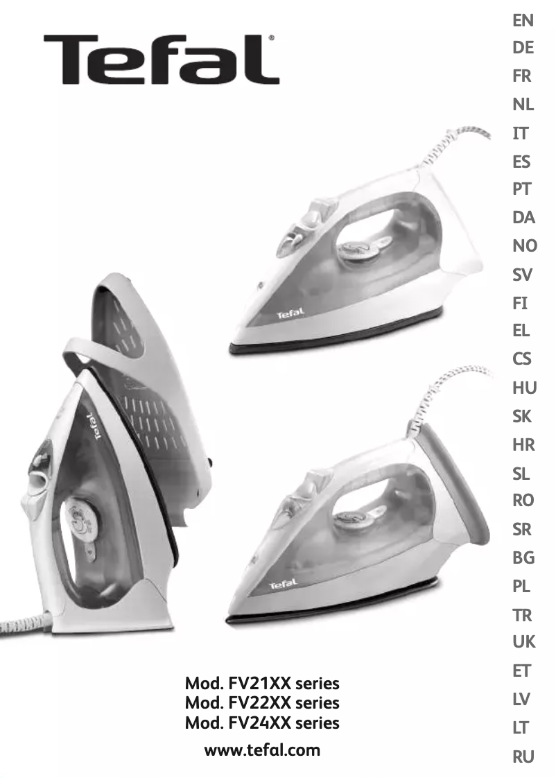 First page image of the manual for FV2140Y0