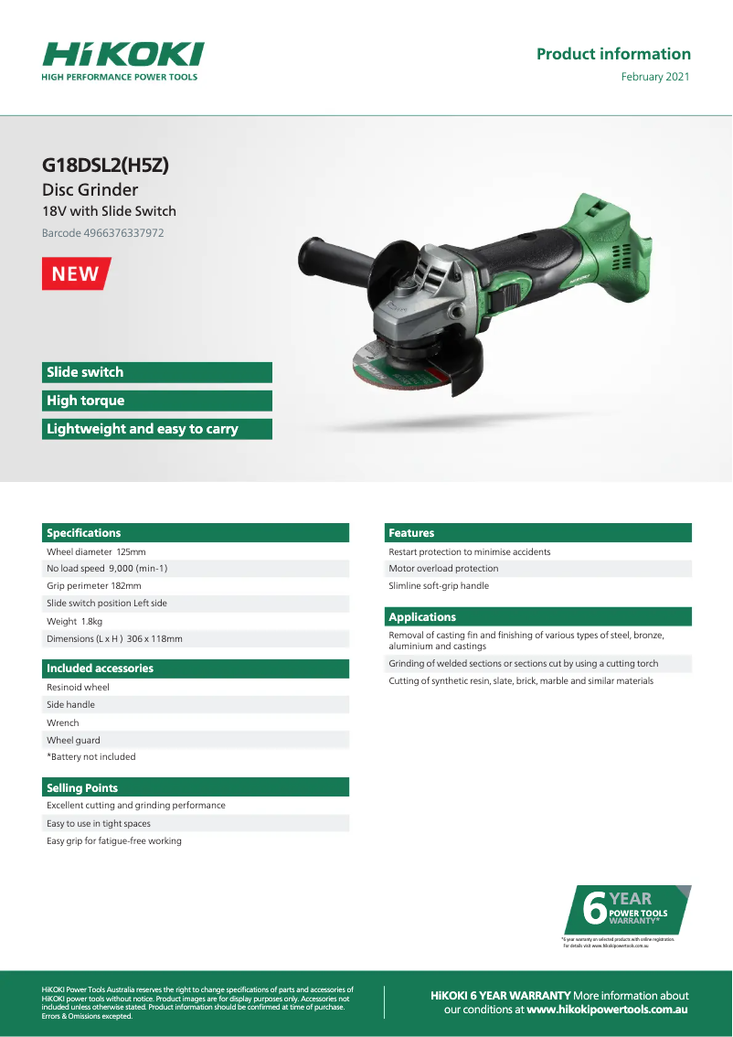 First page image of the manual for G18DSL2