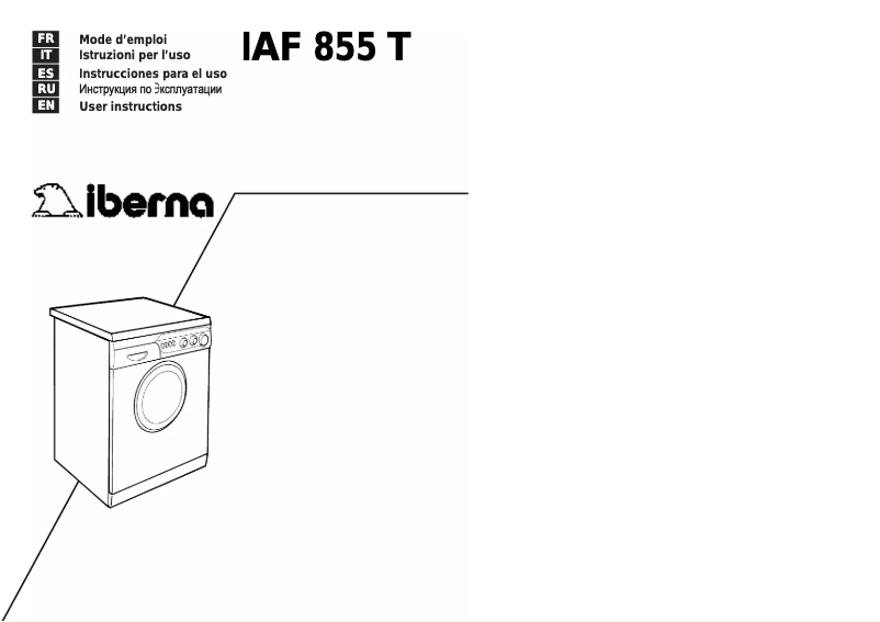 First page image of the manual for LB IAF 855 T