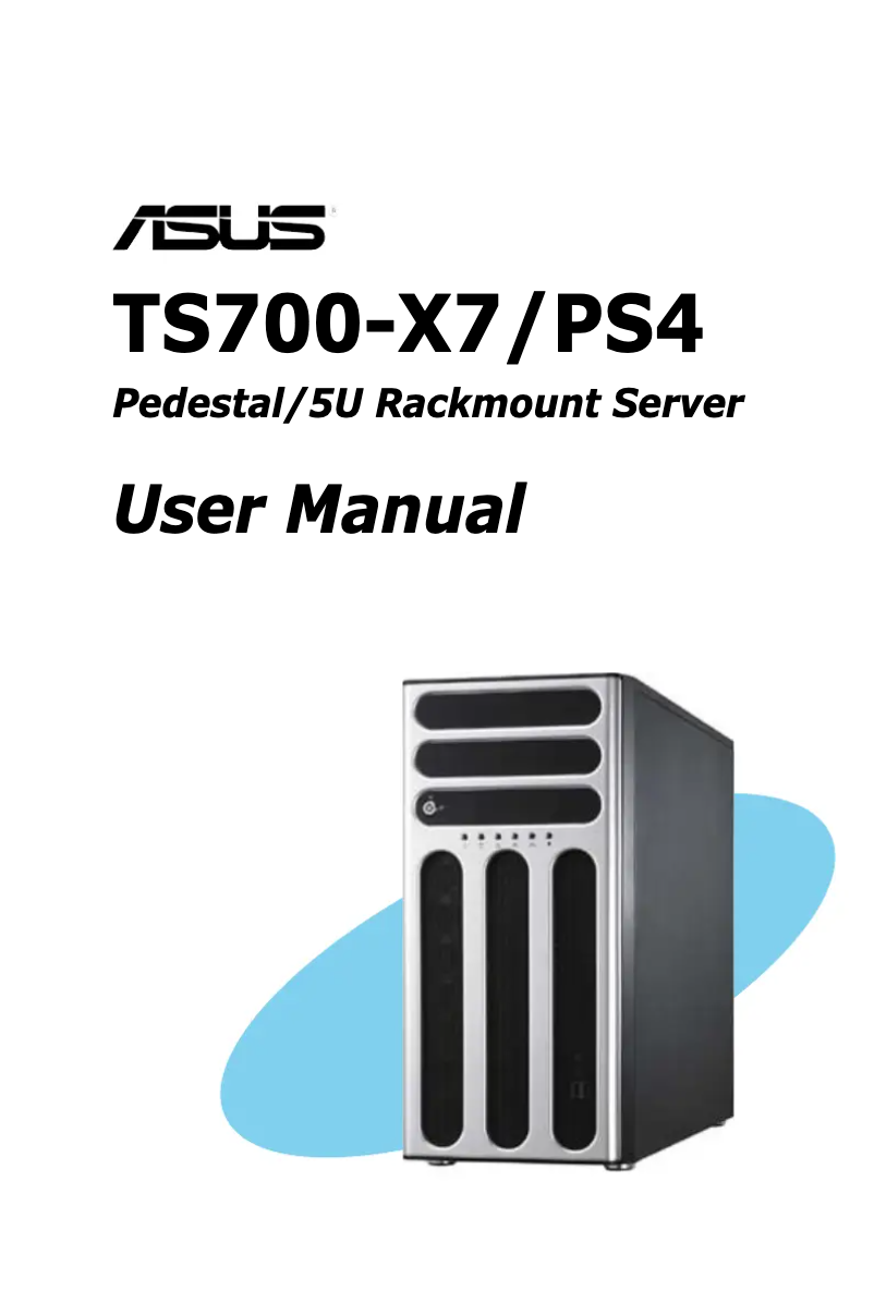 Page 1 of the manual User Manual Asus TS700-X7/PS4