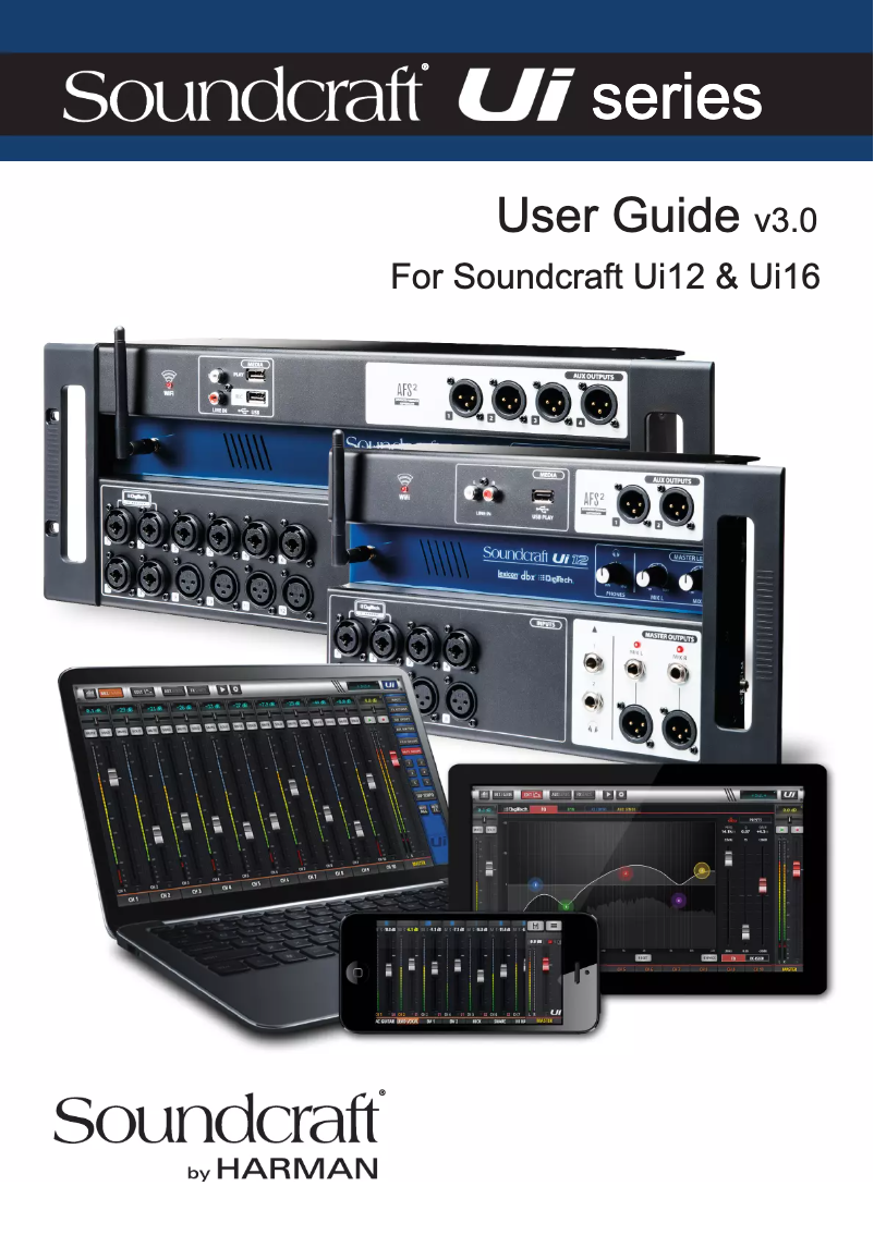 Page 1 of the manual User Manual Soundcraft UI12