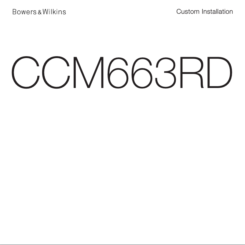 First page image of the manual for CCM664SR