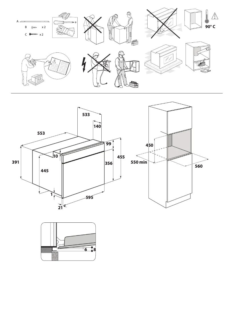 Page 1 of the manual Safety Instructions Whirlpool W11I MW161