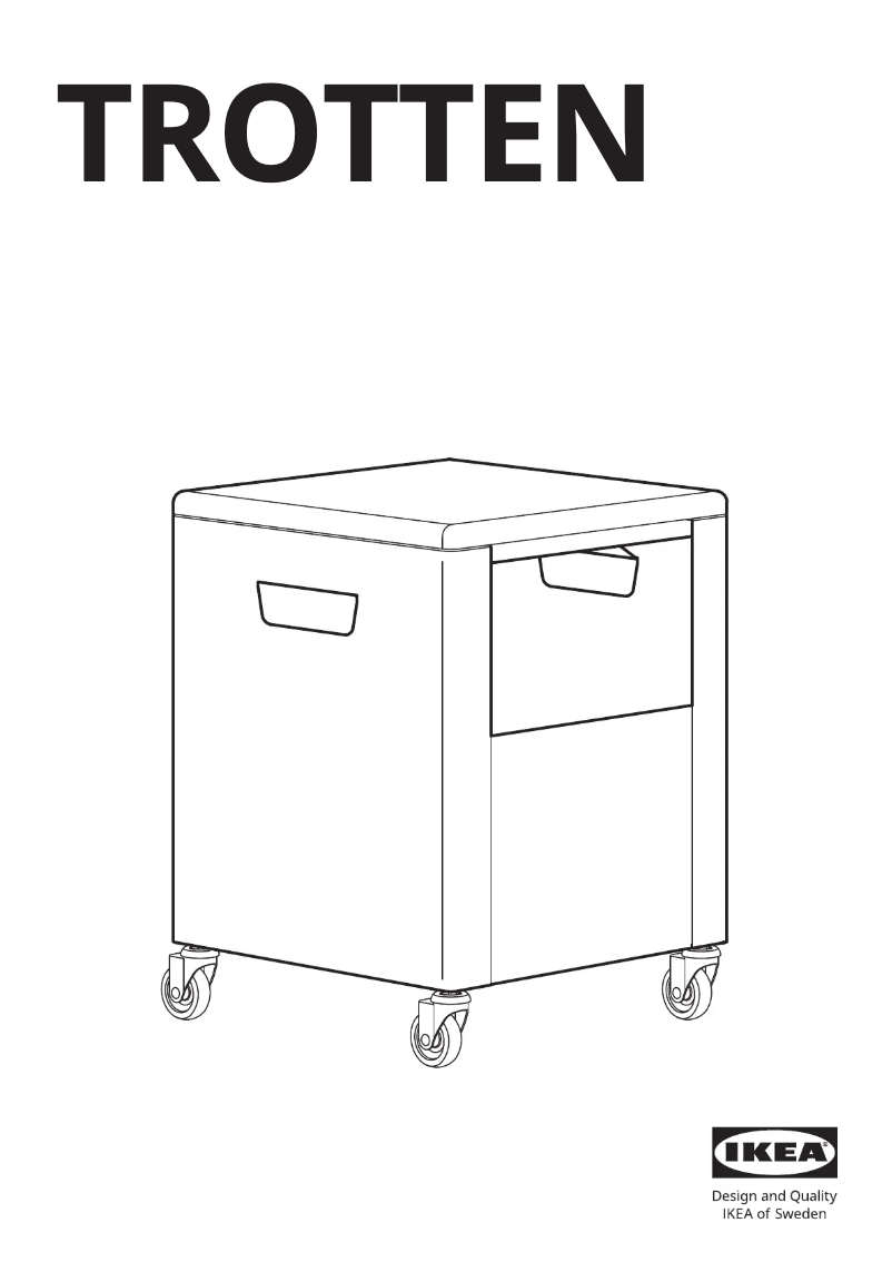 Page 1 of the manual User Manual Ikea TROTTEN 004.747.63