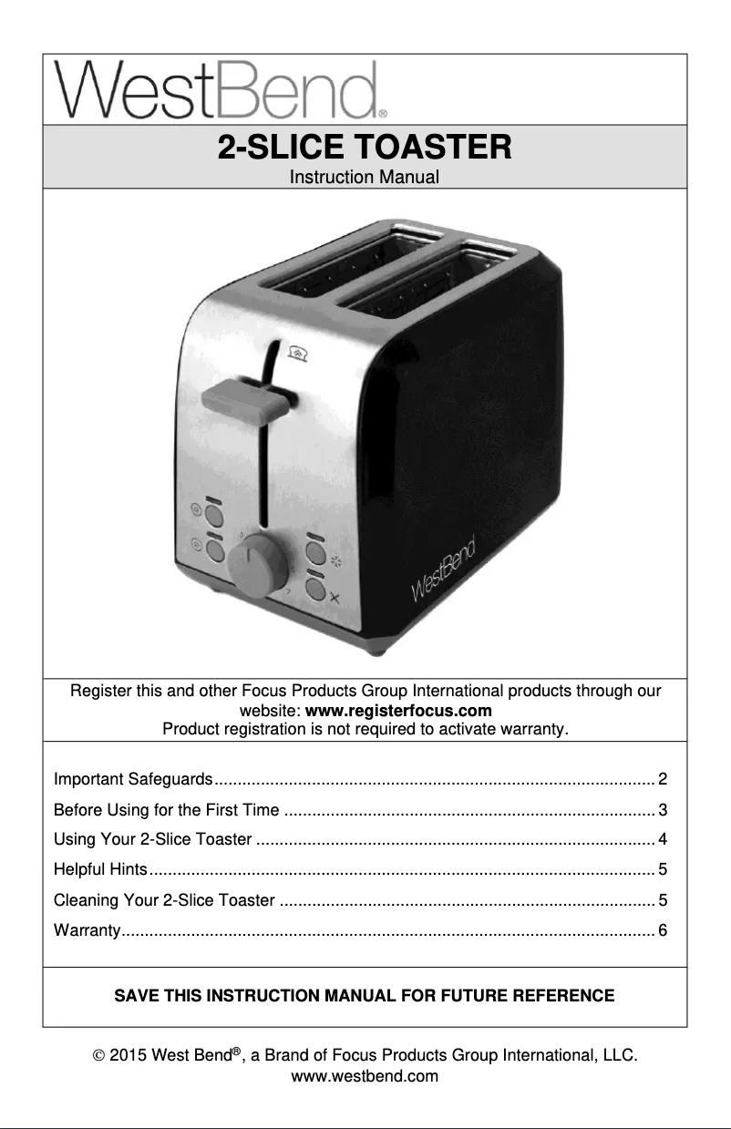 Image de la première page du manuel de l'appareil 78823