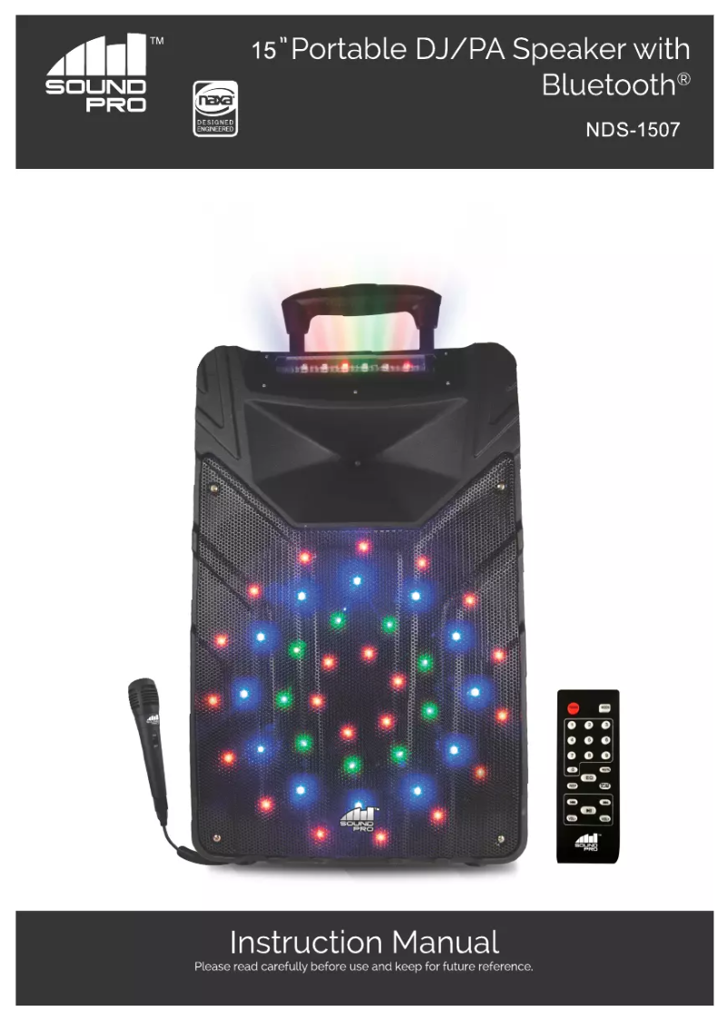 Page 1 de la notice Manuel utilisateur Naxa NDS-1507