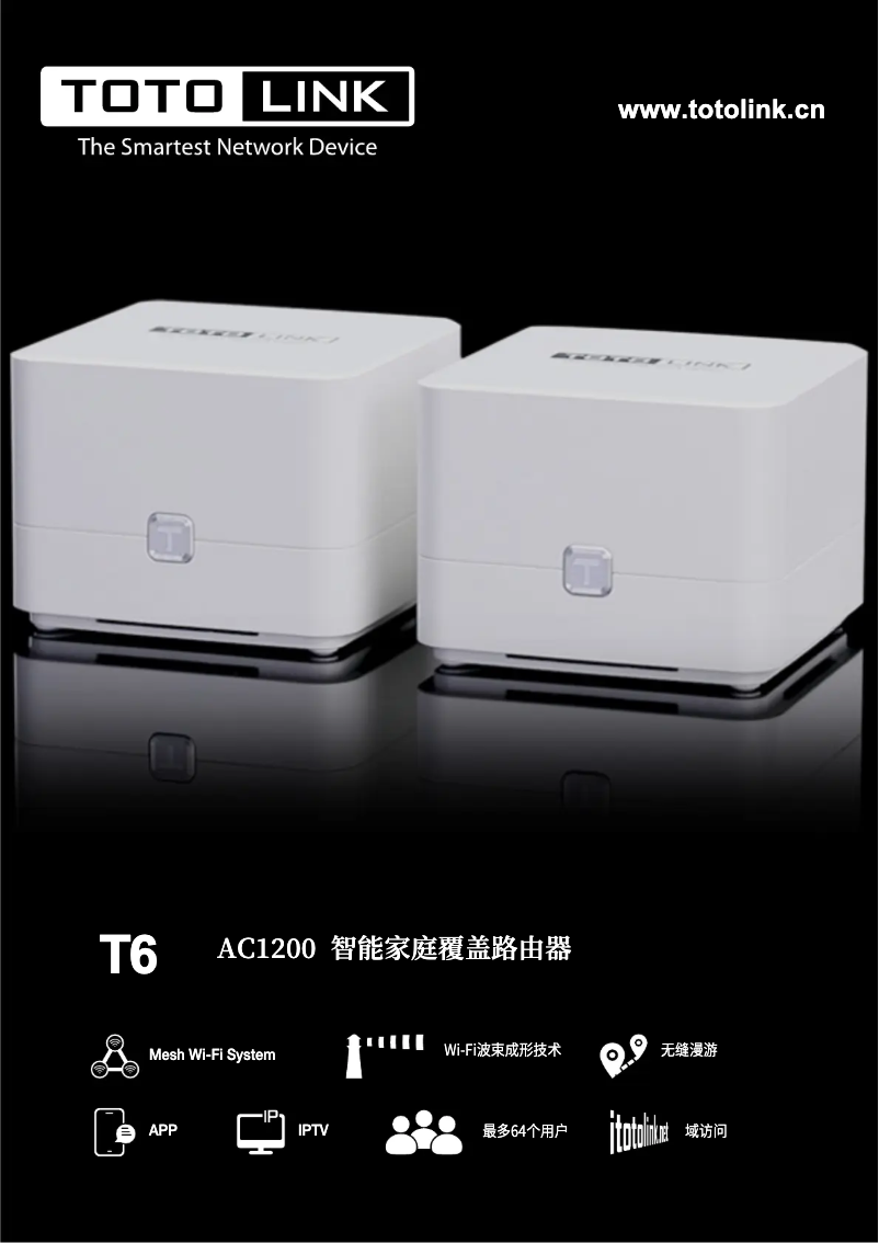 First page image of the manual for T6