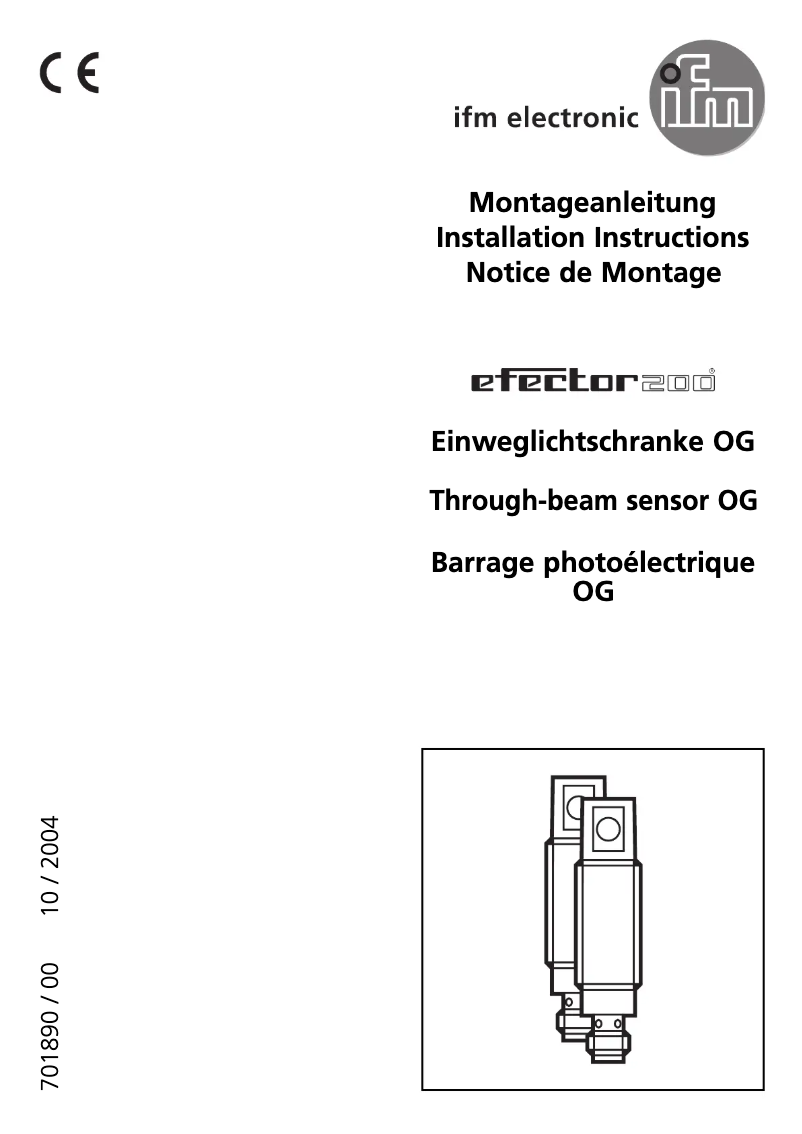 Page 1 of the manual User Manual IFM OG5128