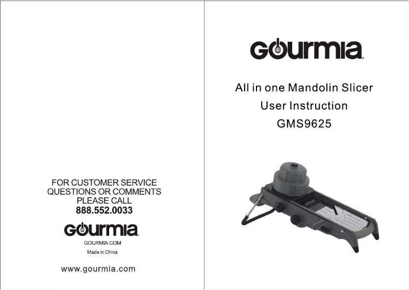 First page image of the manual for GMS9625