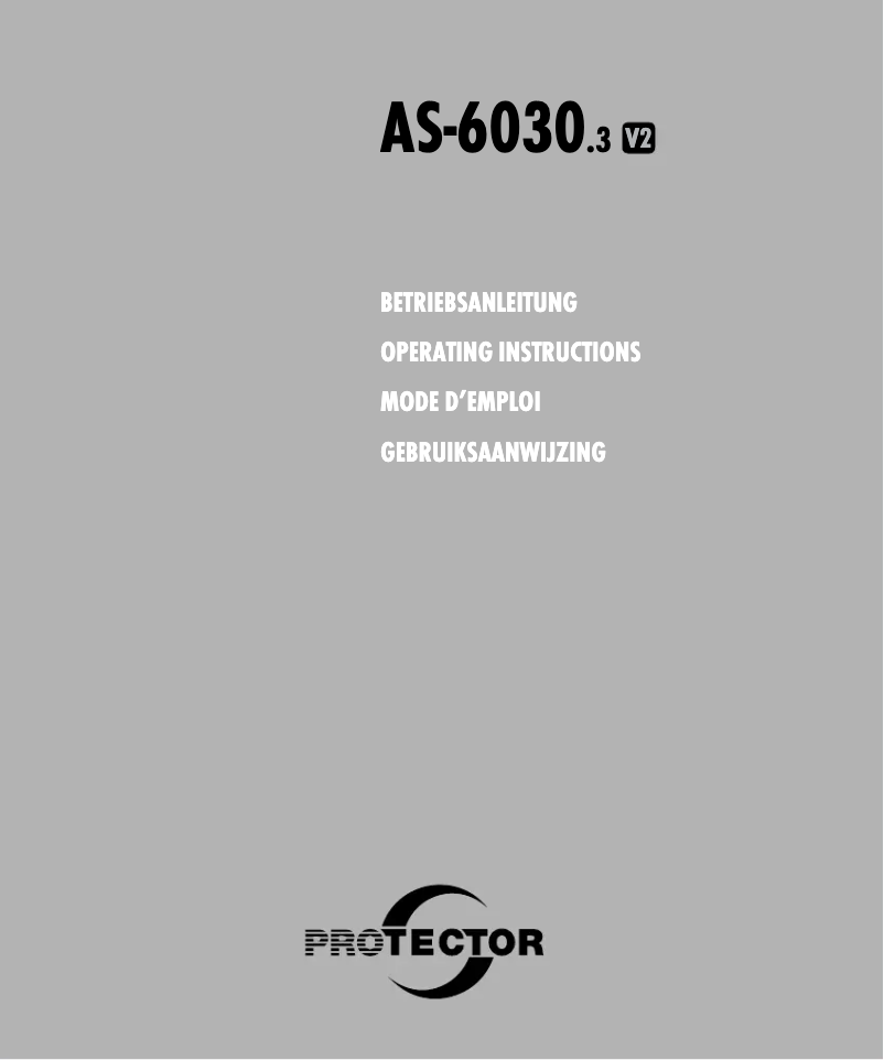 First page image of the manual for AS-6030.3 V2