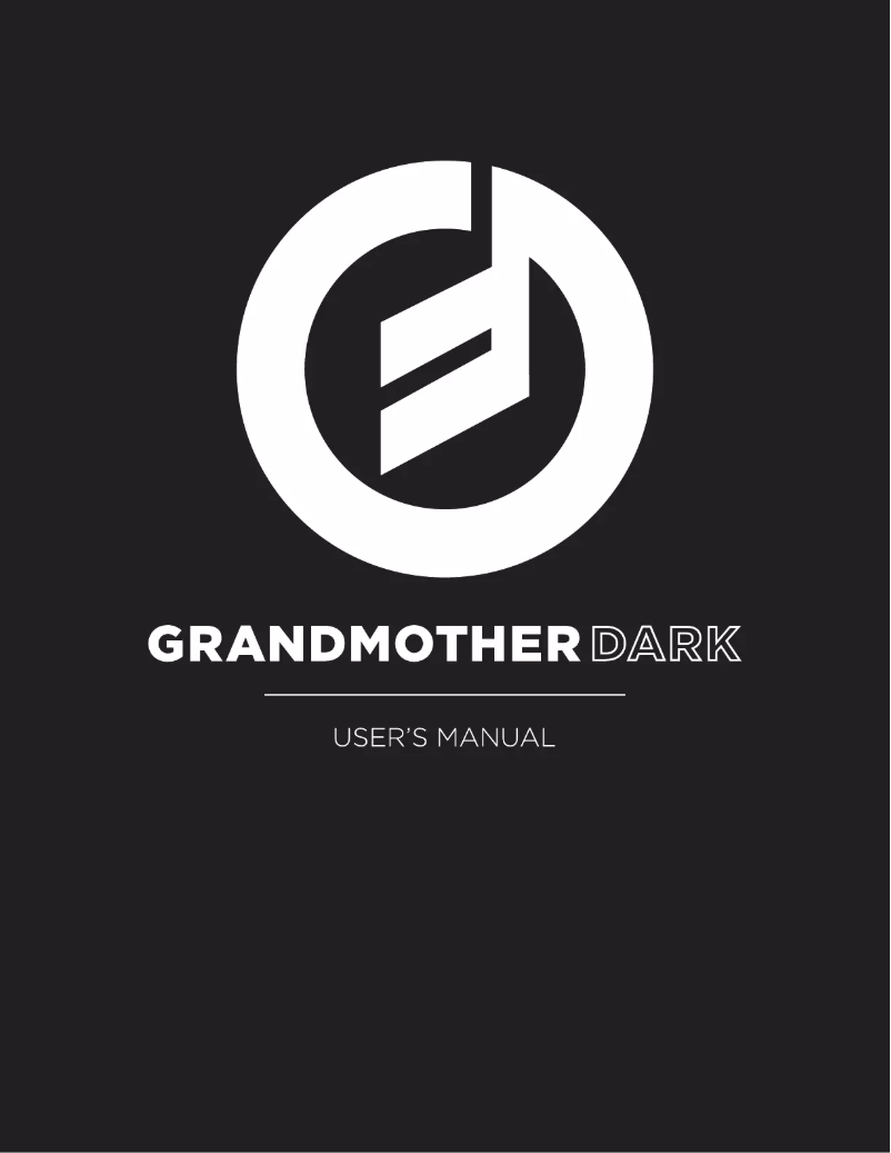 First page image of the manual for Grandmother Dark