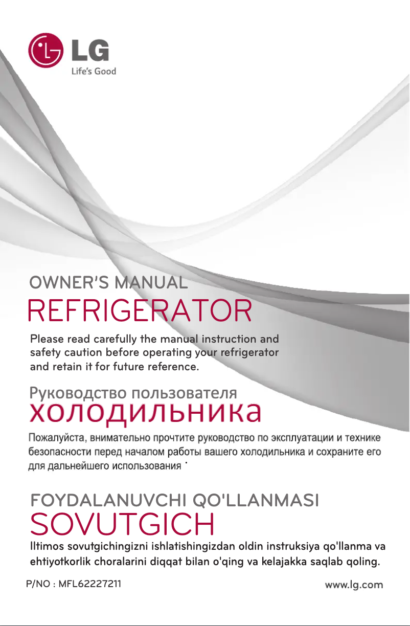 Page 1 of the manual User Manual LG GL-B366RPWG