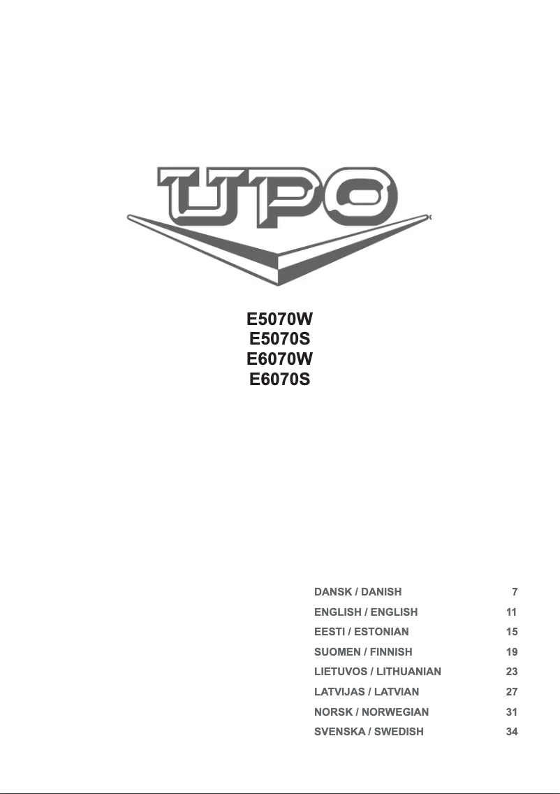 First page image of the manual for E5070S