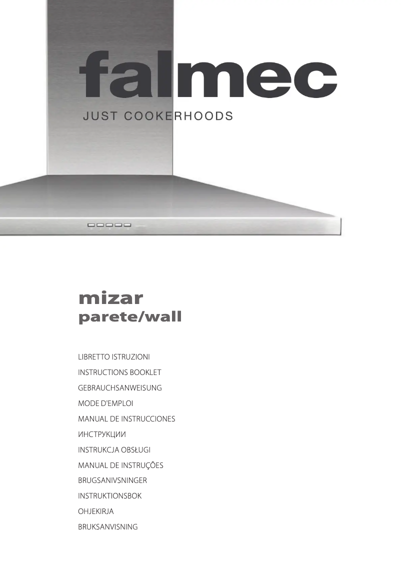 Page 1 of the manual Instruction Manual Falmec Mizar