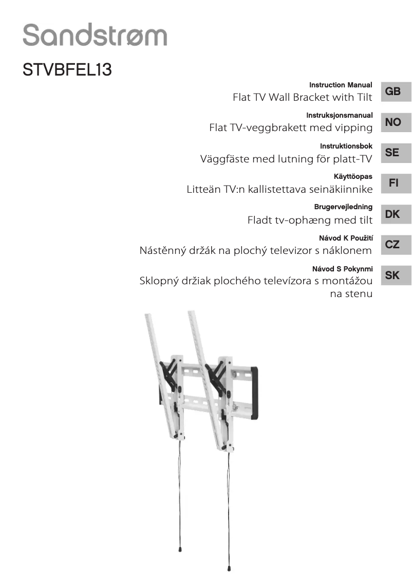 First page image of the manual for STVBFEL13