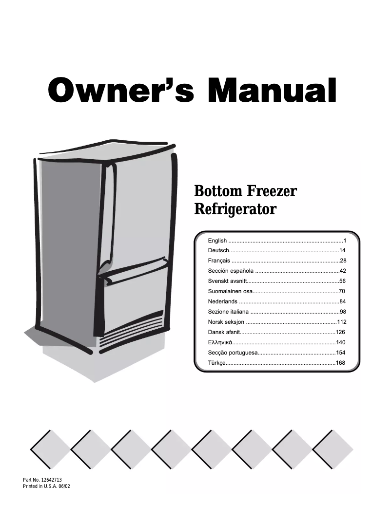 Page 1 of the manual User Manual Amana XRBS017BB