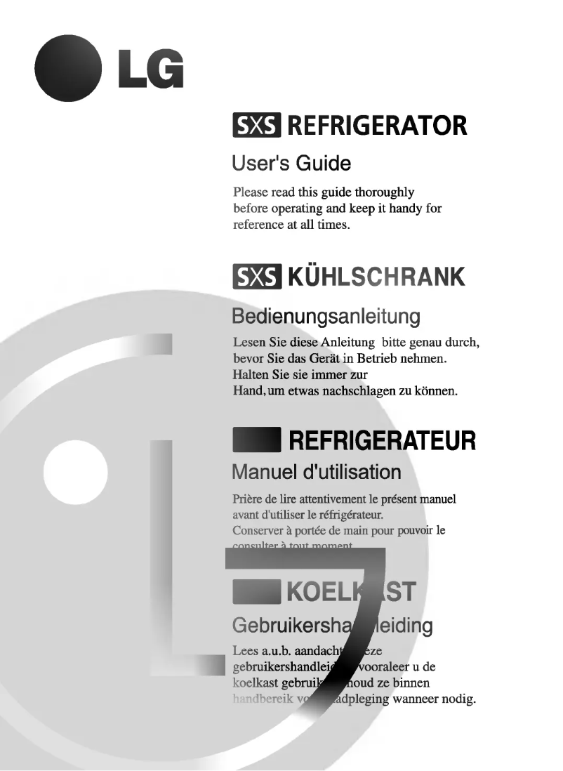 First page image of the manual for GR-L217ATBA