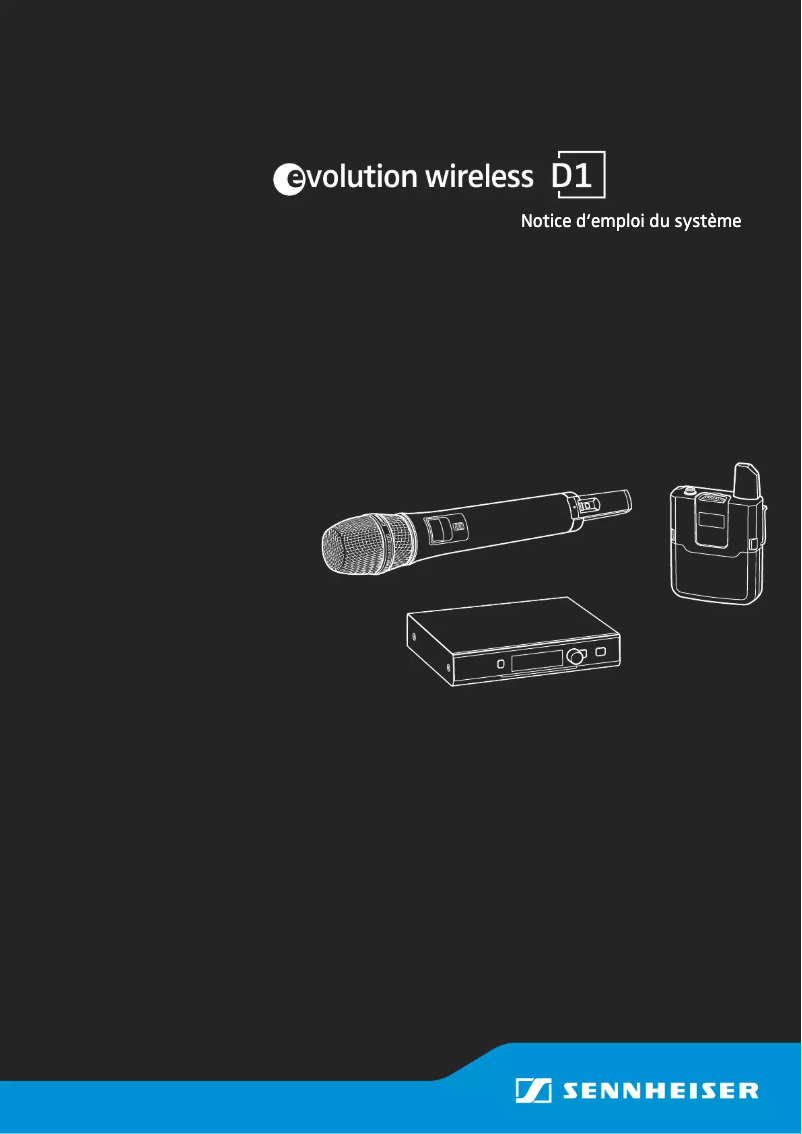 Page 1 of the manual User Manual Sennheiser SKM-S D1