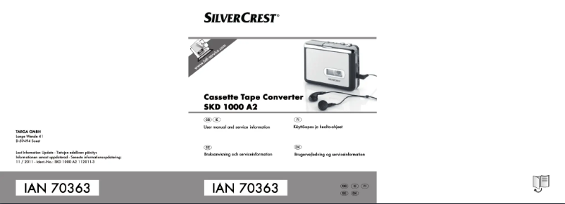 First page image of the manual for SKD 1000 A2