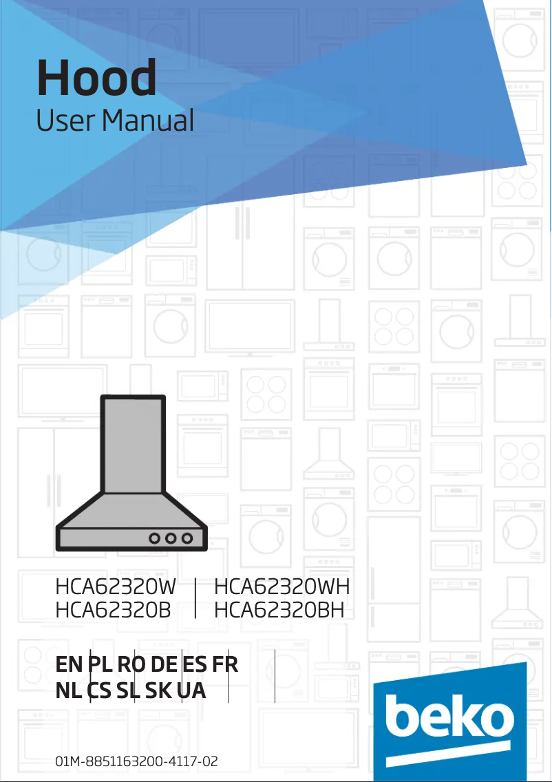 First page image of the manual for HCA62320BH