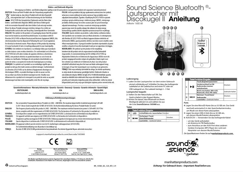 First page image of the manual for 165068