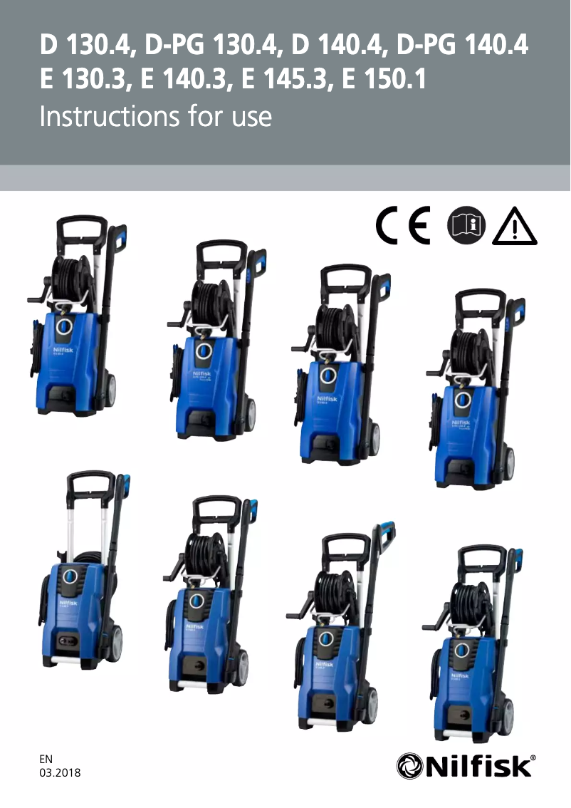 First page image of the manual for D-PG 140.4-9 X-TRA