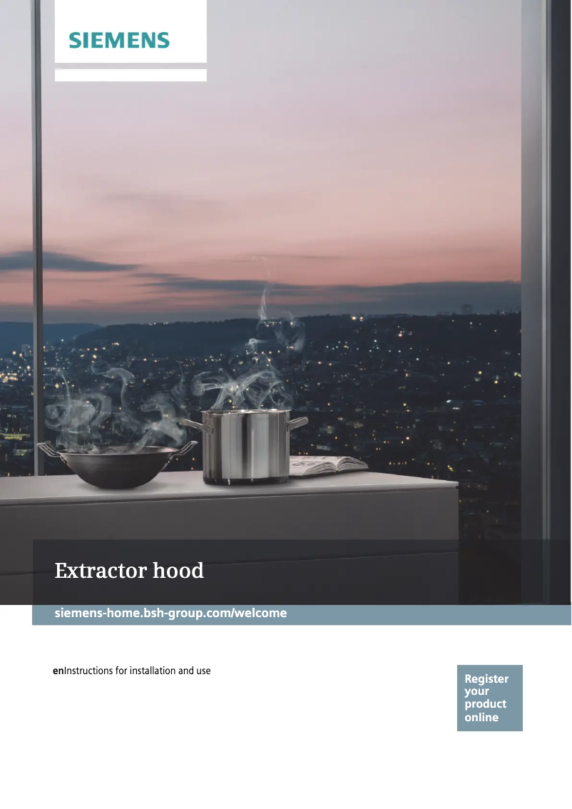 Page 1 of the manual Installation Guide Siemens LC98KLV60