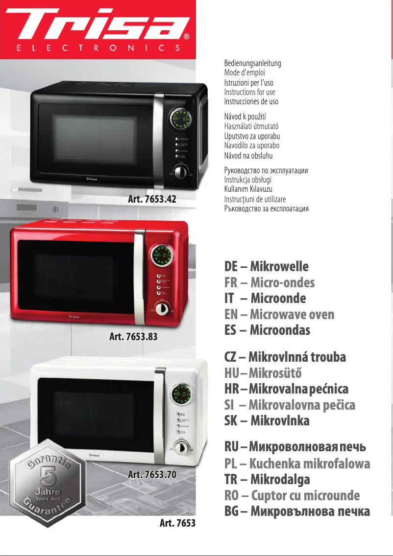 Page 1 of the manual User Manual Trisa Kitchen Professional 6610.41