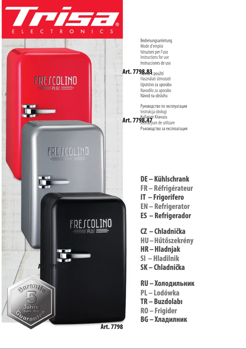 First page image of the manual for Frescolino Plus