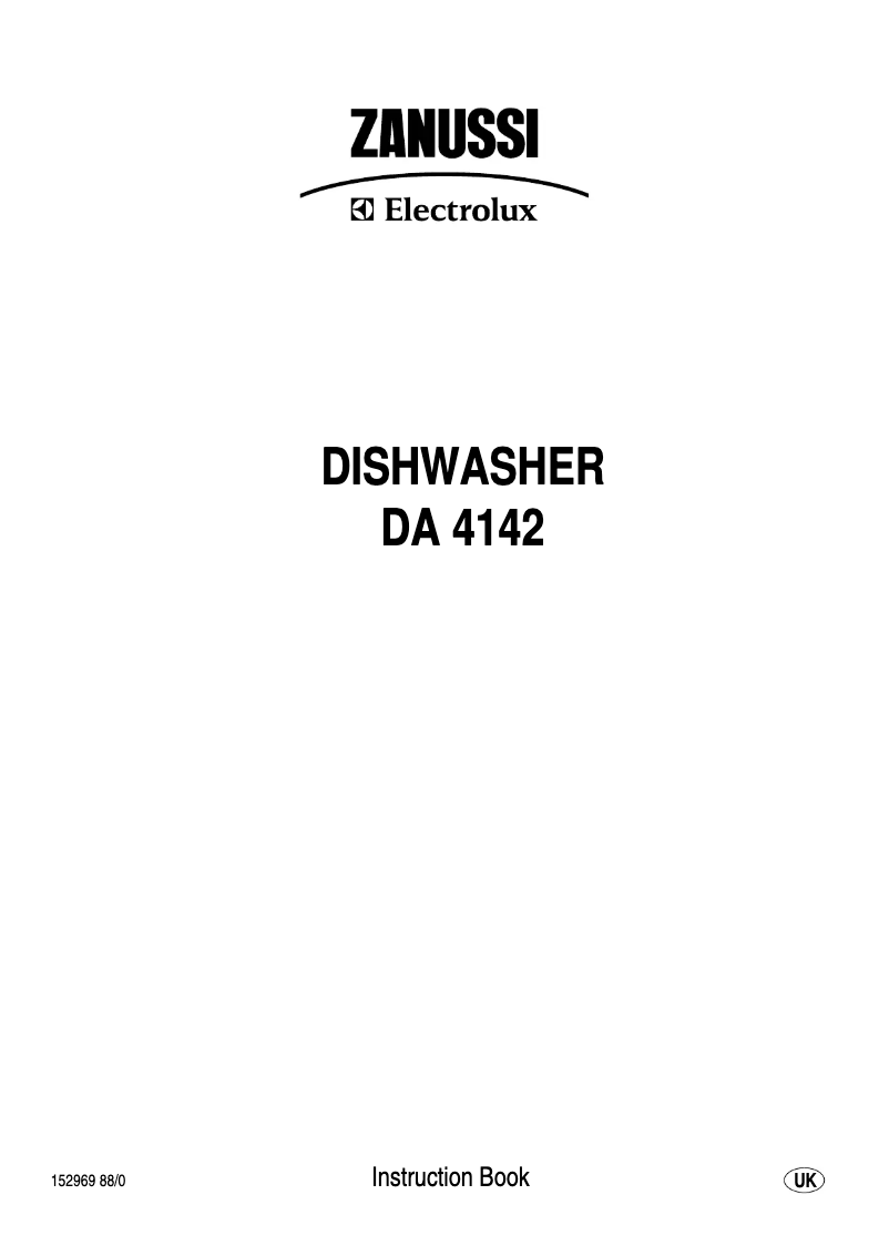 Page 1 of the manual User Manual Zanussi DA 4142